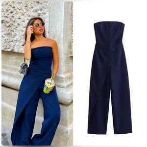 ZARA TRENDY CLASSY LONG SARONG PANTS JUMPSUIT